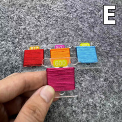 Embroidery Floss Storage Box - Fits 3mm Acrylic Bobbins (108/540) | Foam Insert Craft Storage for Embroidery Crafters