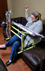 【Third Generation】Bed Embroidery Frame Stand for Cross Stitch, Adjustable 25-60cm (9.84-23.62 inches) Height, 70-50cm(27.56-19.69 inches) Base, Aluminum Alloy, Tiltable & Width Adjustable, Bed & Table Use, Strong Load Capacity