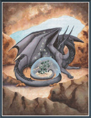Black Plant Dragon - PDF Digital Download