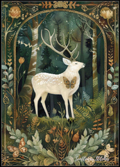 Bordered Woodland Stag - PDF Digital Download