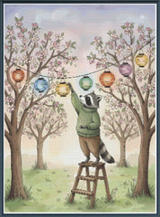 Lantern Light in Blossom Grove - PDF Digital Download