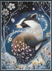 Moonlit Badger - PDF Digital Download