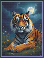 Moonlit Savanna Tiger - PDF Digital Download