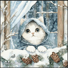 Snowy Paws - PDF Digital Download