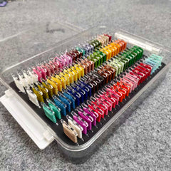 【Second generation 】Embroidery Floss Storage Box - Fits 3mm Acrylic Bobbins (108/540) | Foam Insert Craft Storage for Embroidery Crafters