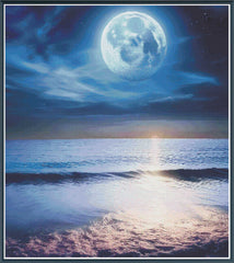 Moon and Sea - PDF Digital Download