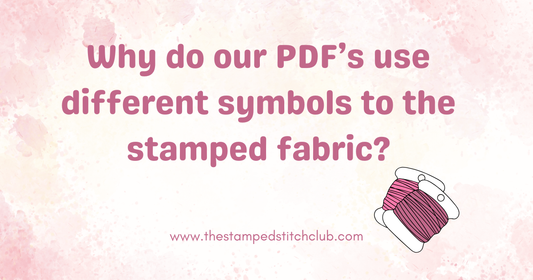 Why Our PDF Charts Use Different Symbols From Our Stamped Kits