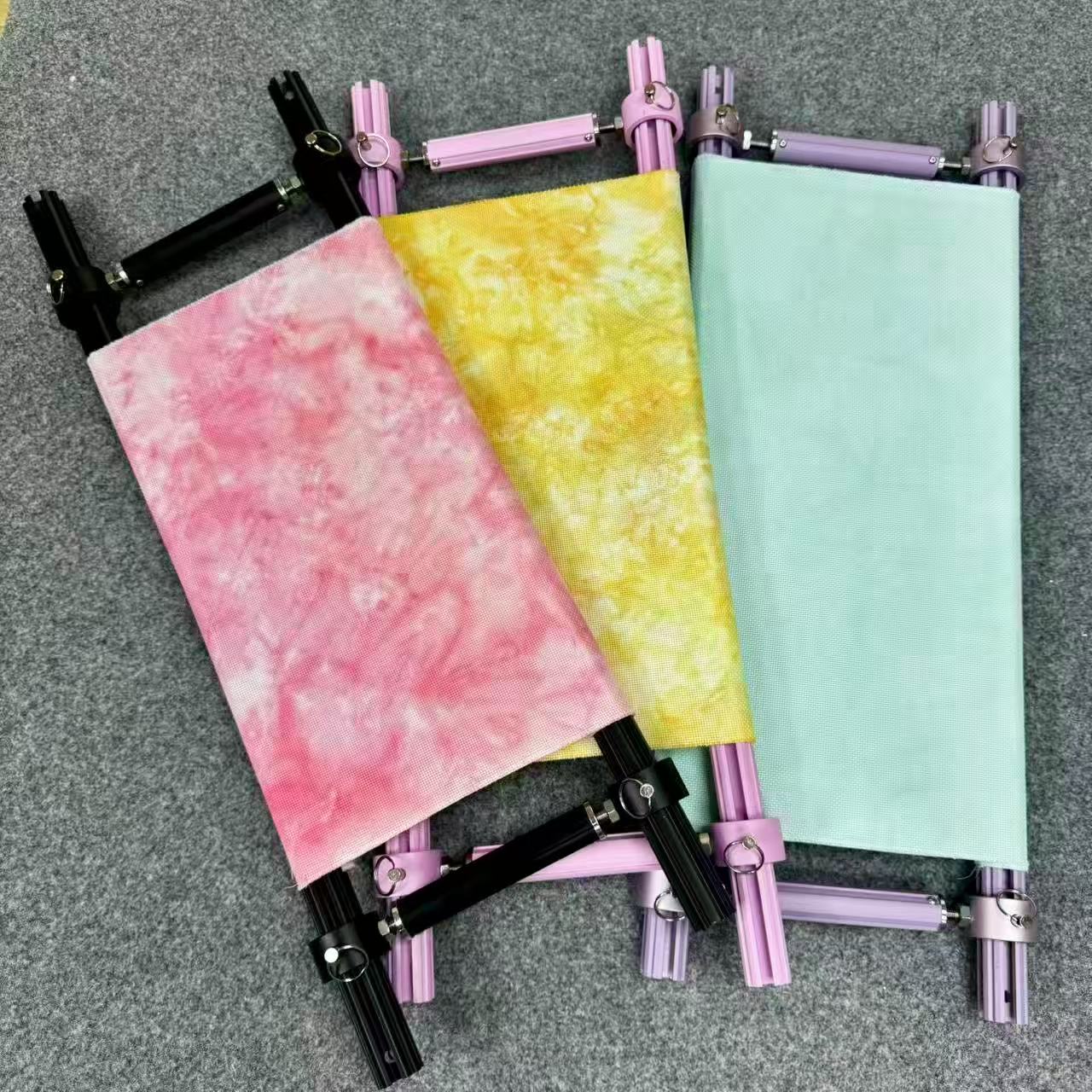 Scroll Frame with Adjustable Width | Extendable Scroll Frame] Adjustable Aluminium Alloy Scroll Frame for Cross Stitch | Extra Thick, Extendable Embroidery Frame with Adjustable Width and Length