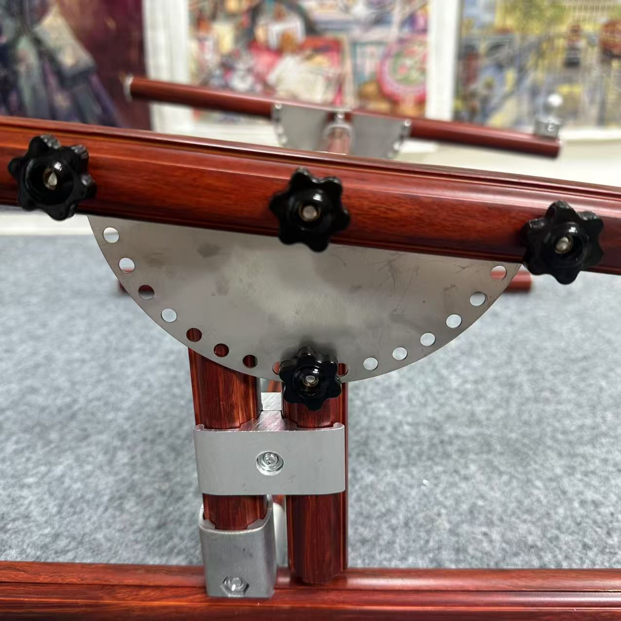 【Third Generation】 Adjustable Tabletop Cross Stitch Embroidery Frame Base, Aluminum Alloy, Height 13-25cm / 5.12-9.84 inches, 90°-180° Angle, DIY Needlework Stand