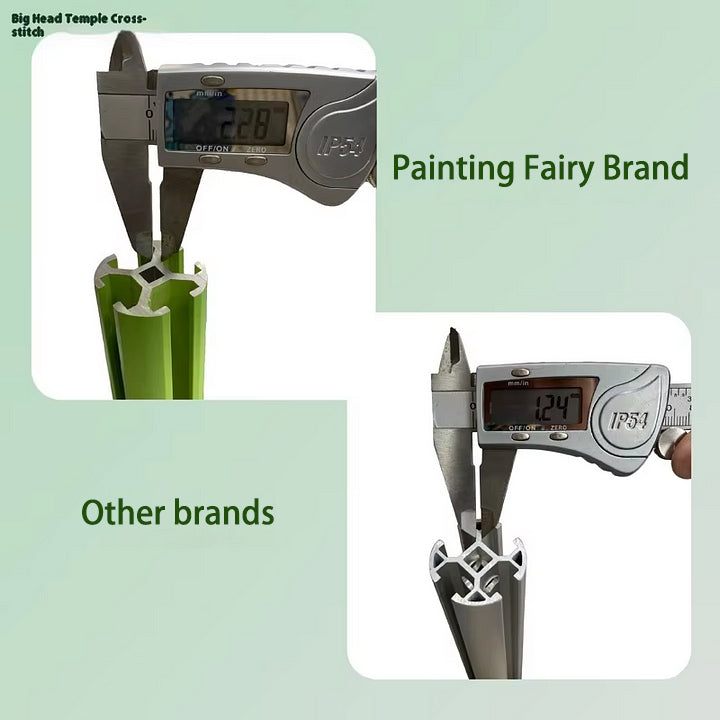 Scroll Frame with Adjustable Width | Extendable Scroll Frame] Adjustable Aluminium Alloy Scroll Frame for Cross Stitch | Extra Thick, Extendable Embroidery Frame with Adjustable Width and Length