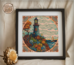 Art Nouveau Lighthouse II Square [Sun-0632]