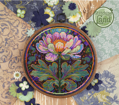 Art Nouveau Moon Flower [Sun-0657]