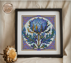 Art Nouveau Thistle Square [Sun-0634]
