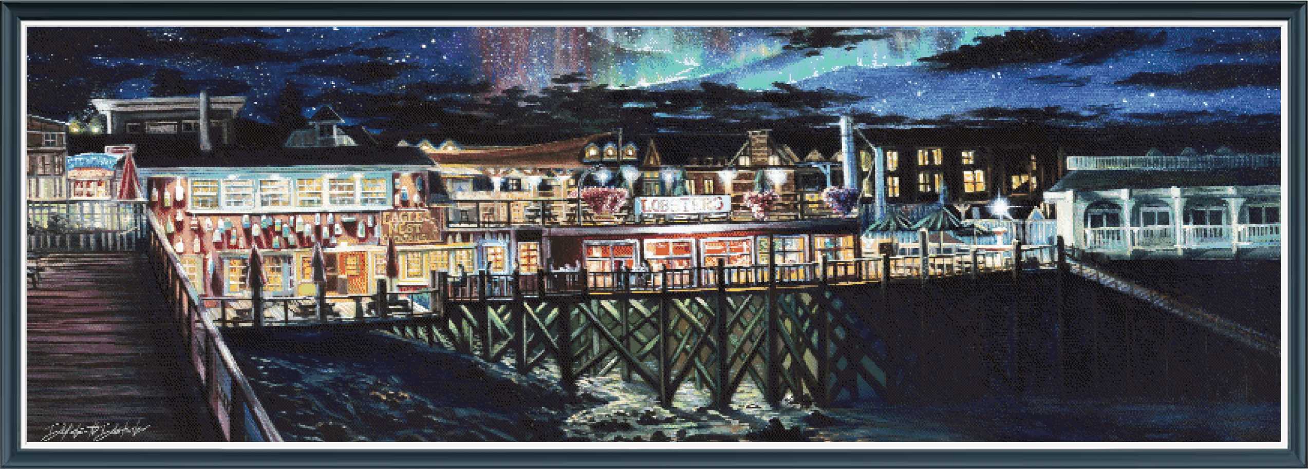 Bar Harbor at Night [LARGE] - PDF Digital Download