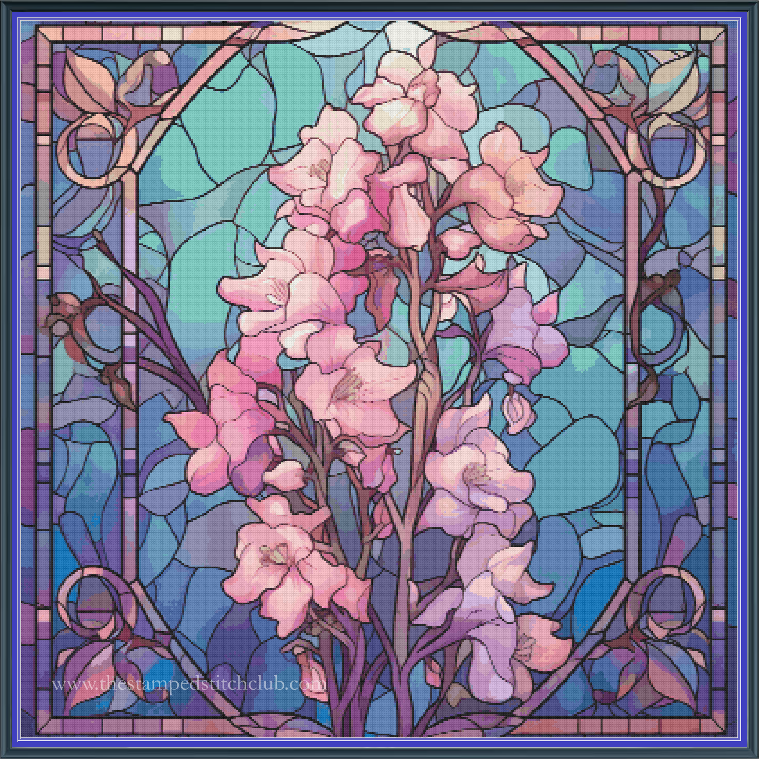 Birth Month July Delphinium [Sun-0697]