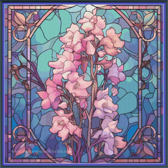 Birth Month July Delphinium [Sun-0697]