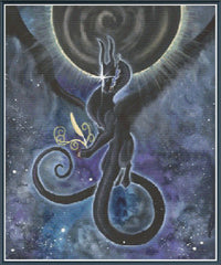 Black Space Dragon - PDF Digital Download