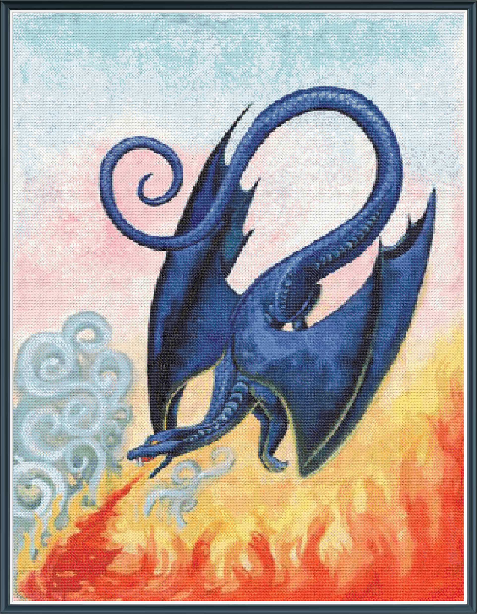 Blue Fire Dragon [Sun-0480]