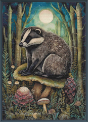 Boho Forest Animal Badger [Sun-0149]