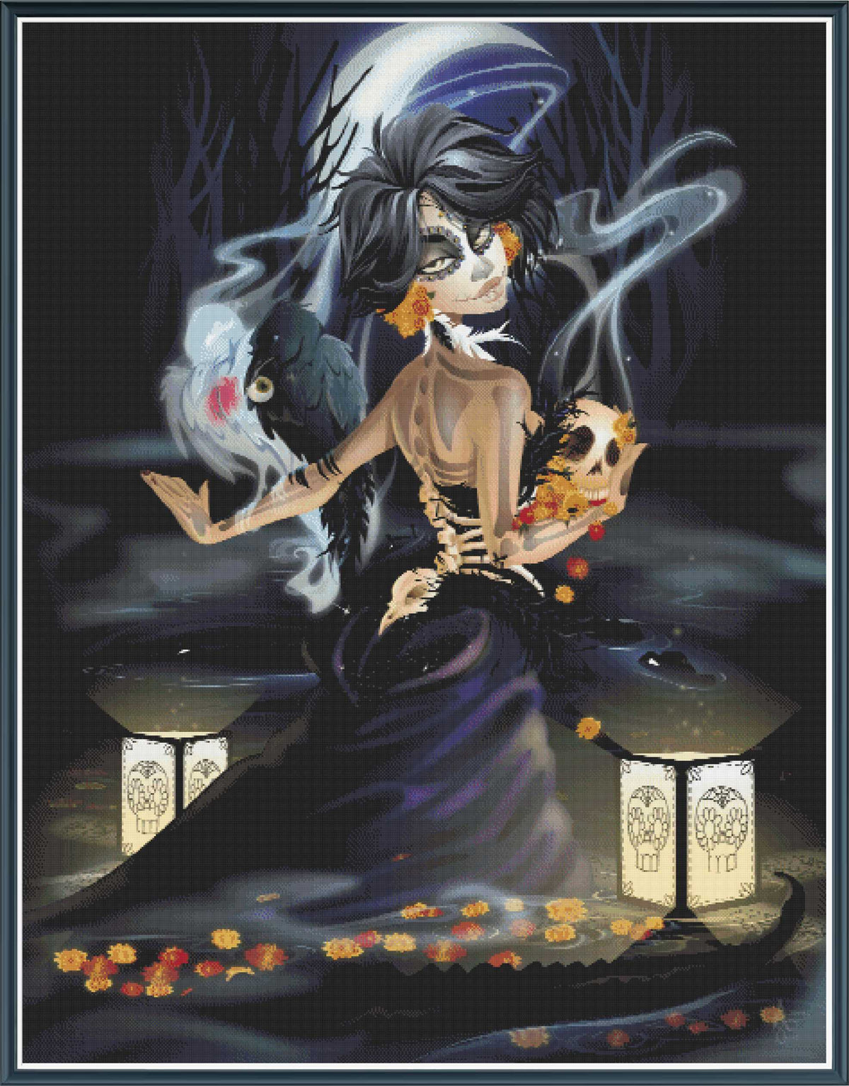 Day of the Dead Lady [Large] - PDF Digital Download