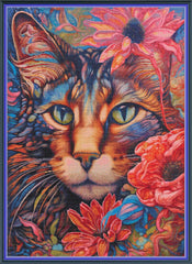 Floral Cat 1 - PDF Digital Download