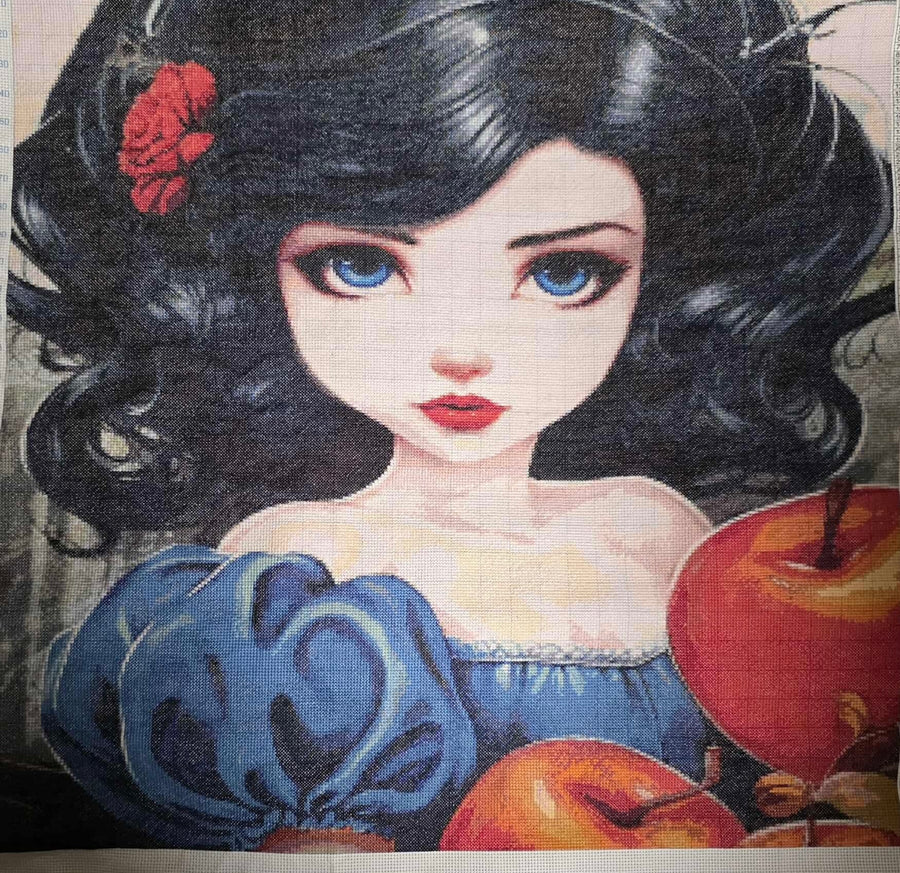 Snow White before washing
