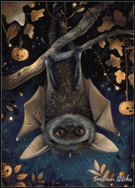 Funny Halloween Bat - PDF Digital Download
