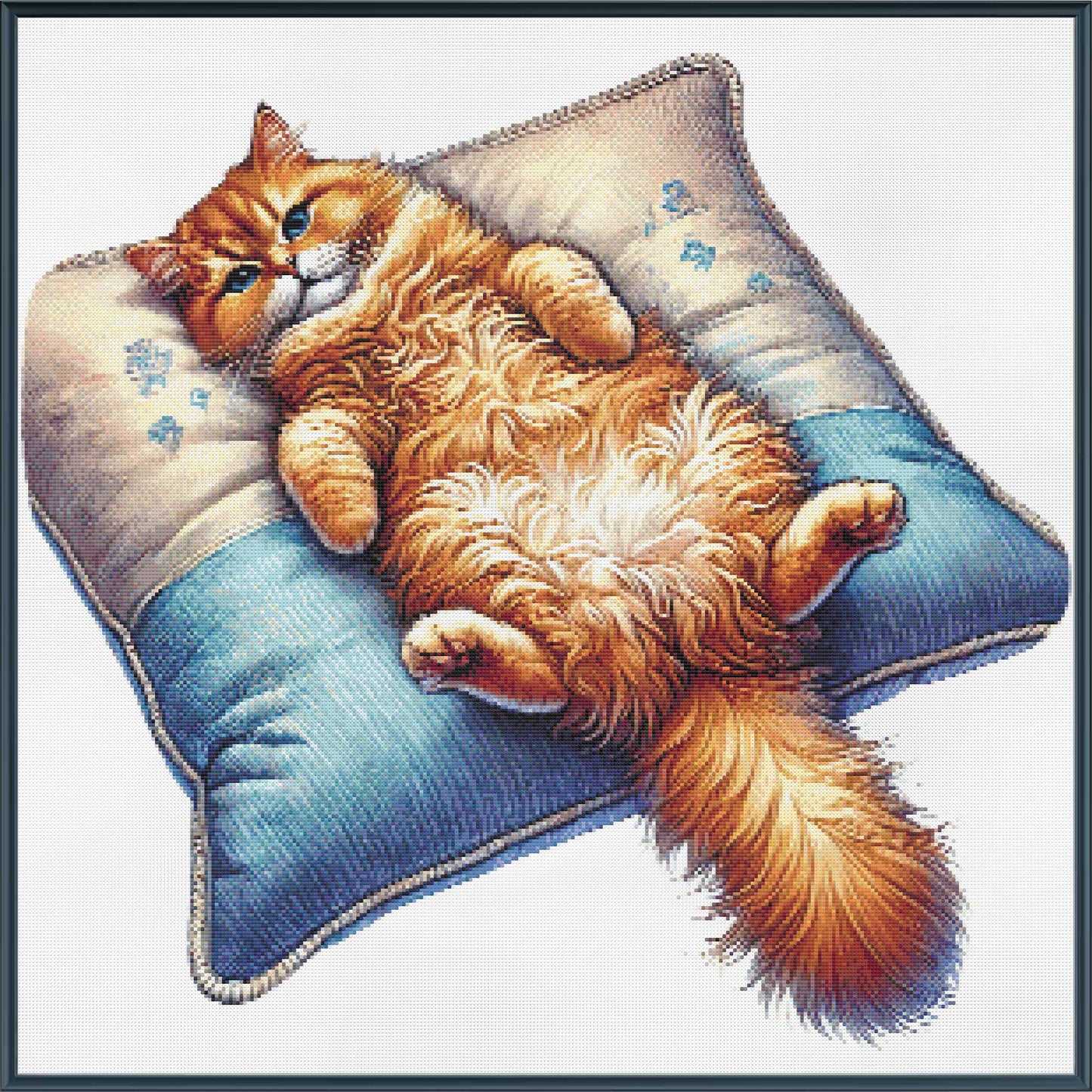 Ginger Cat on a Cushion
