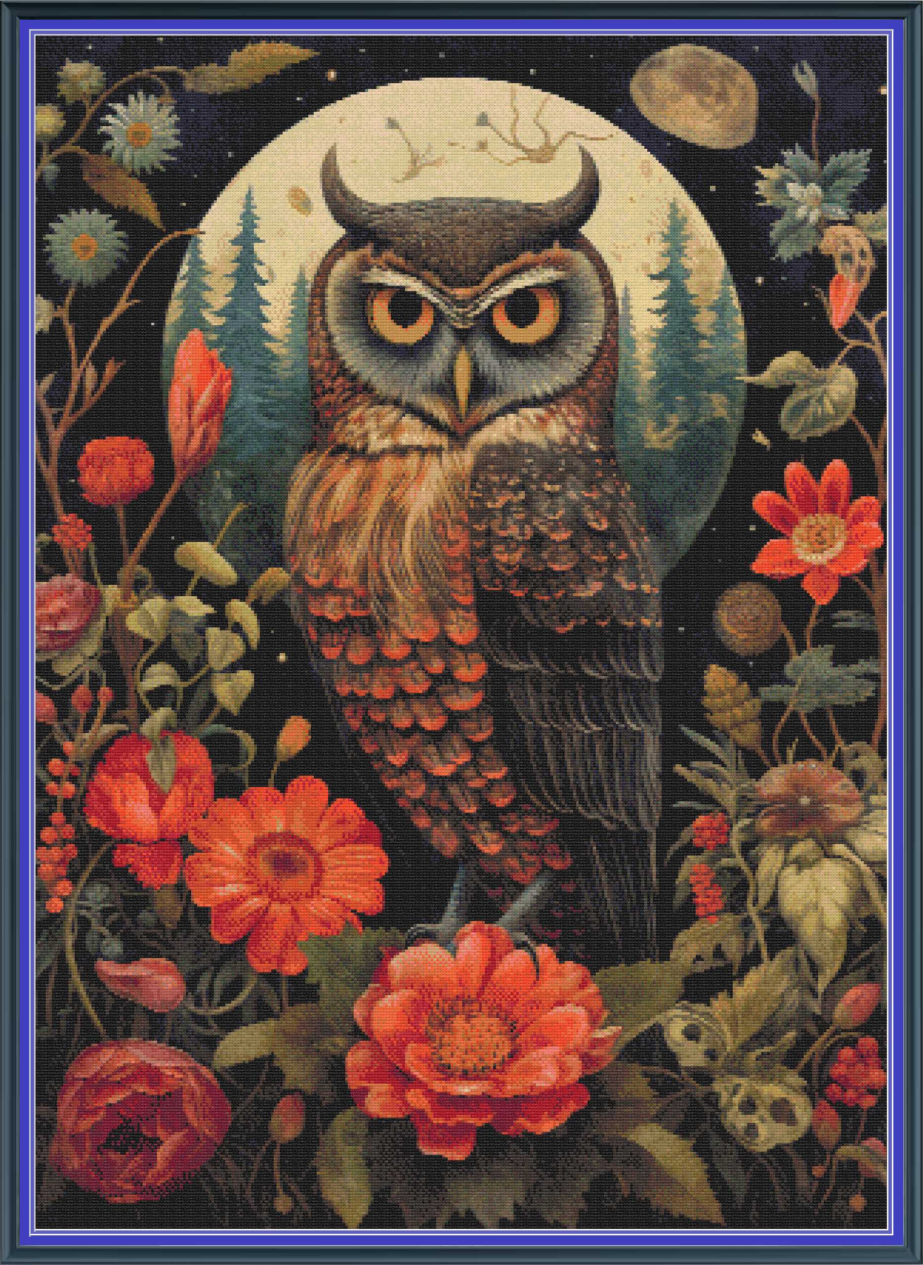 Gothic Botanical Owl [Sun-0606]