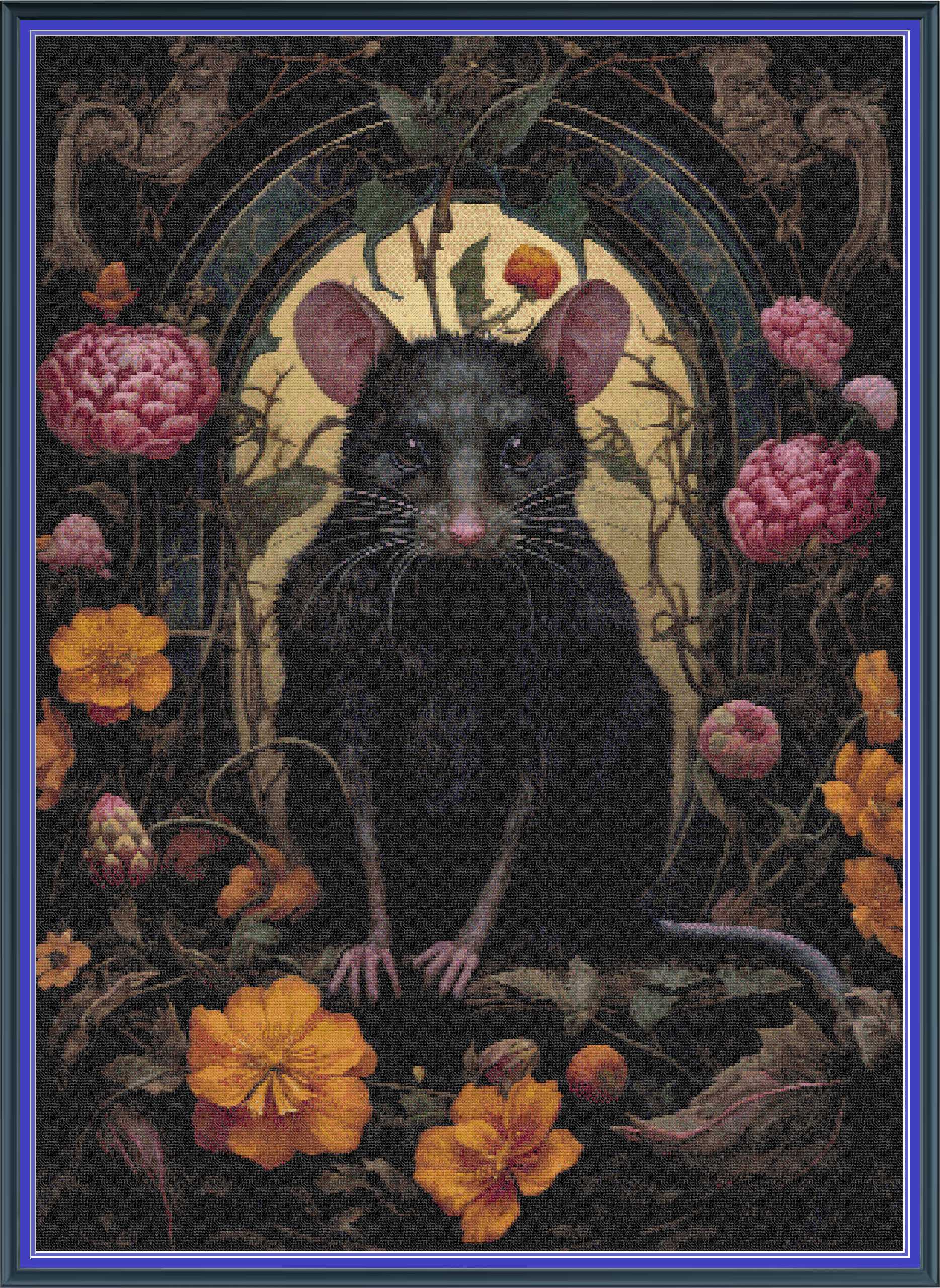 Gothic Botanical Rat [Sun-0610]