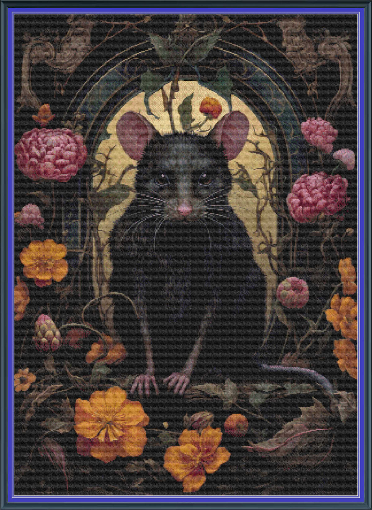 Gothic Botanical Rat [Sun-0610]