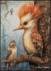 Mystical Woodlands Woodpecker - PDF Digital Download