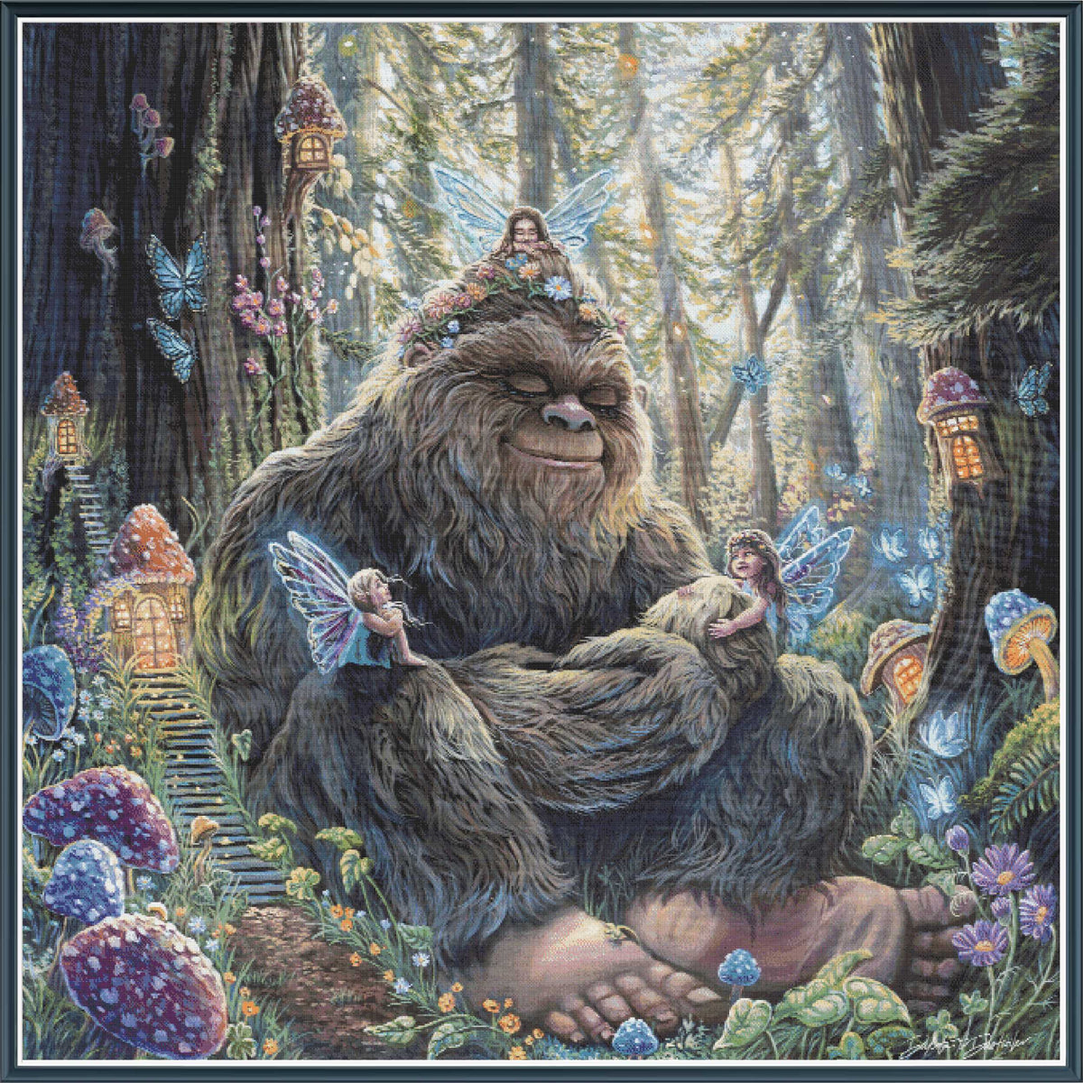 Peaceful Bigfoot [LARGE] - PDF Digital Download