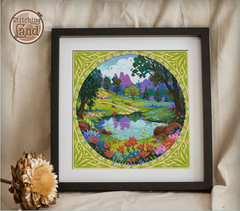 Picturesque Pond Square [Sun-0258]