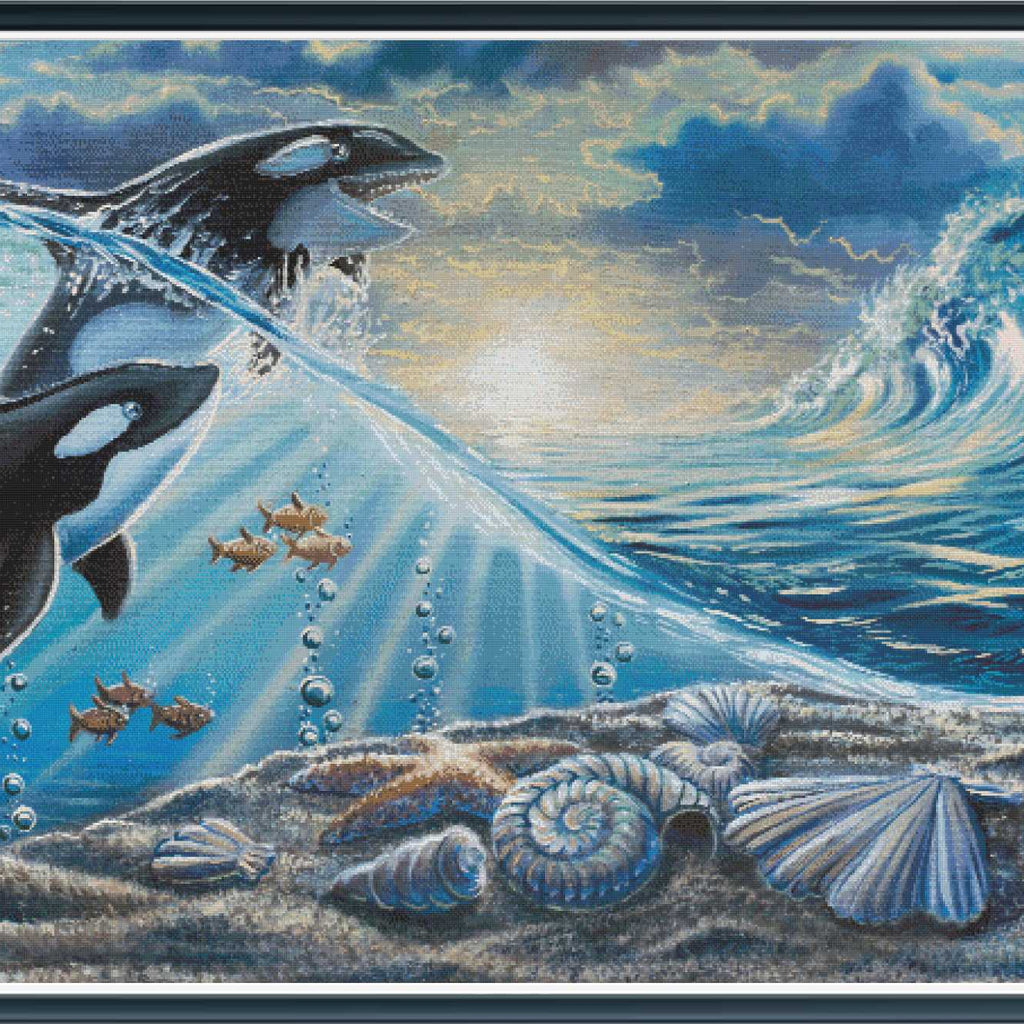 Playful Orca's [LARGE] - PDF Digital Download – The Stamped Stitch Club