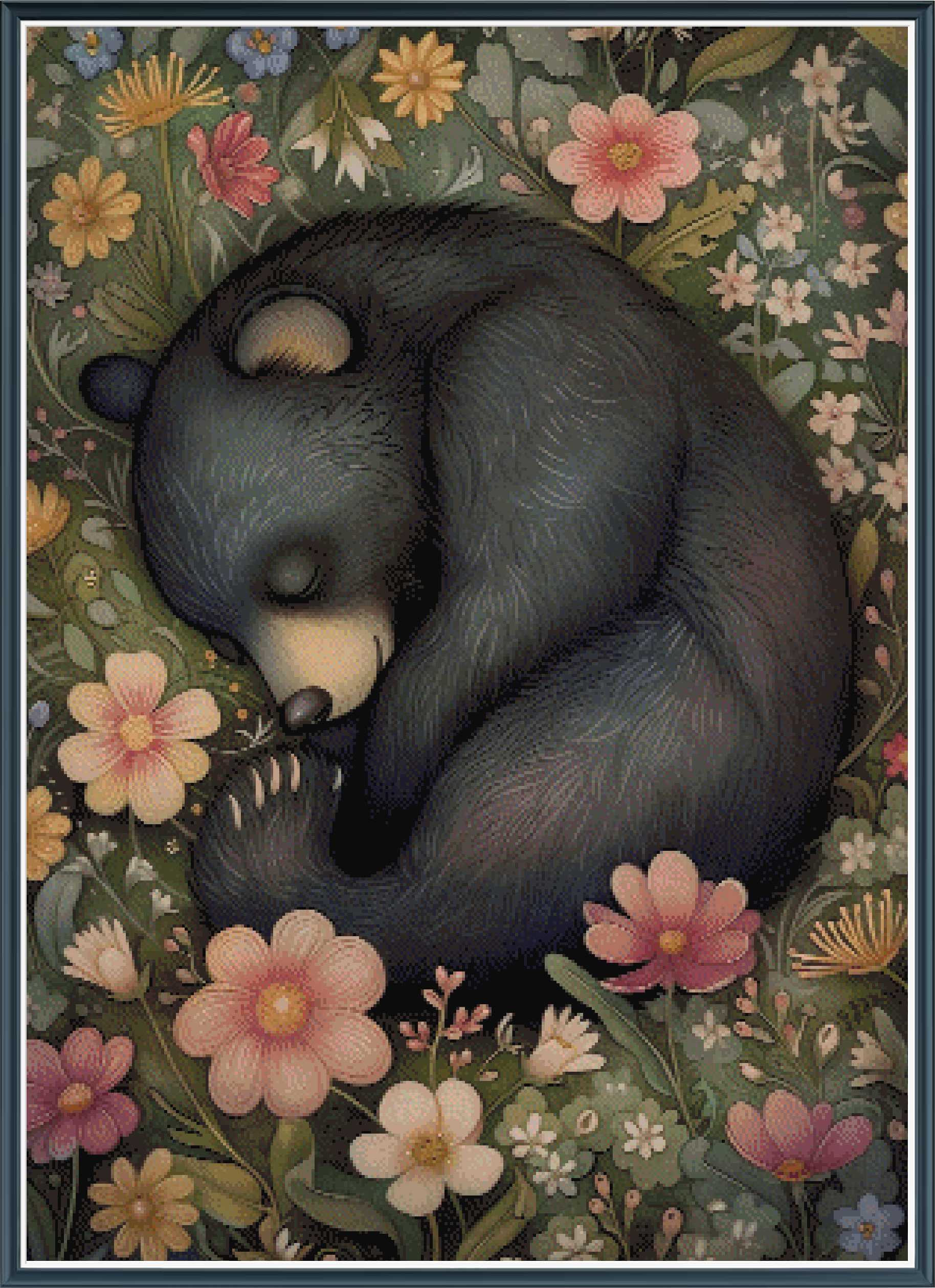 Sleeping Animals Bear - PDF Digital Download