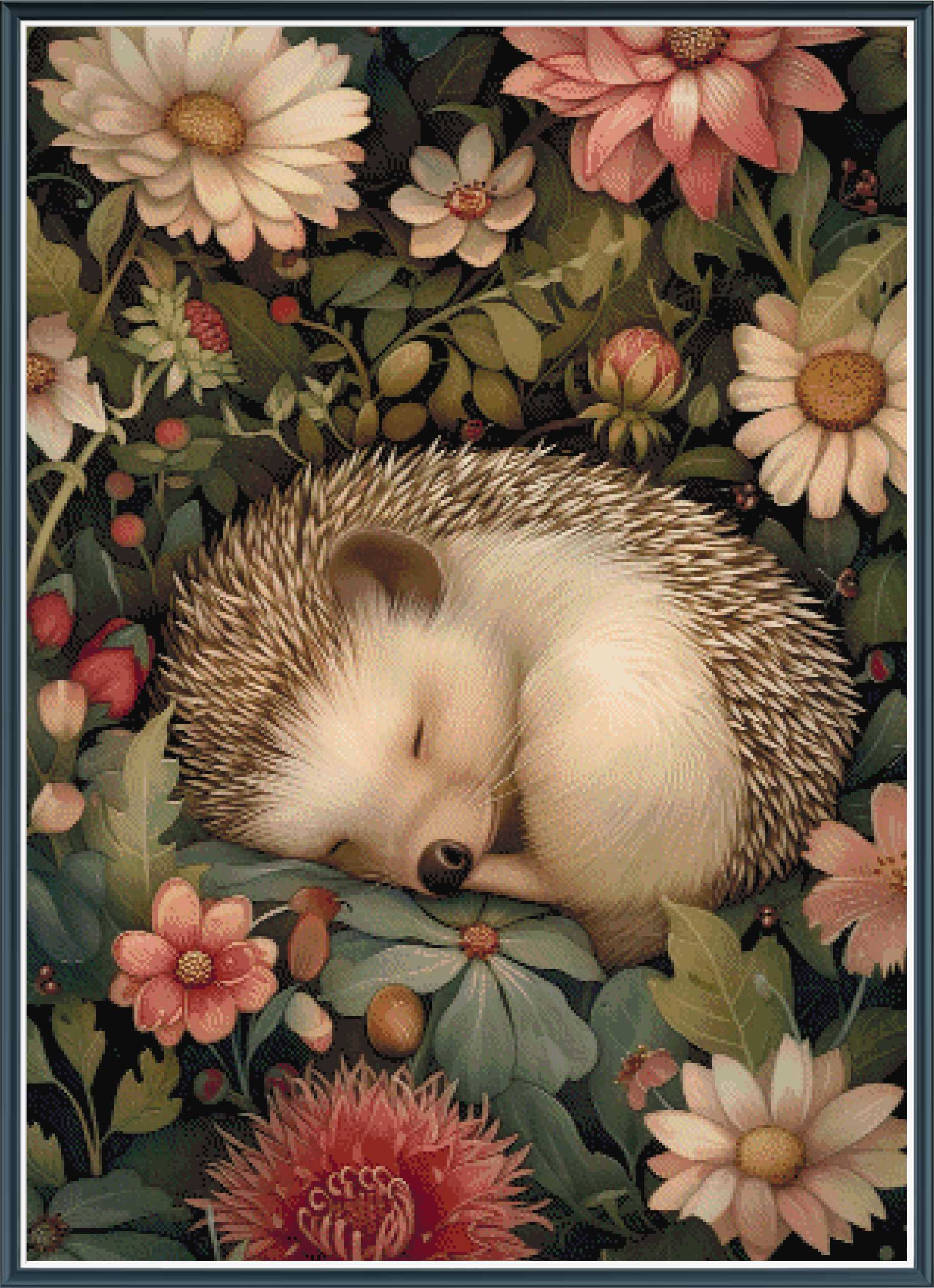 Sleeping Animals Hedgehog - PDF Digital Download