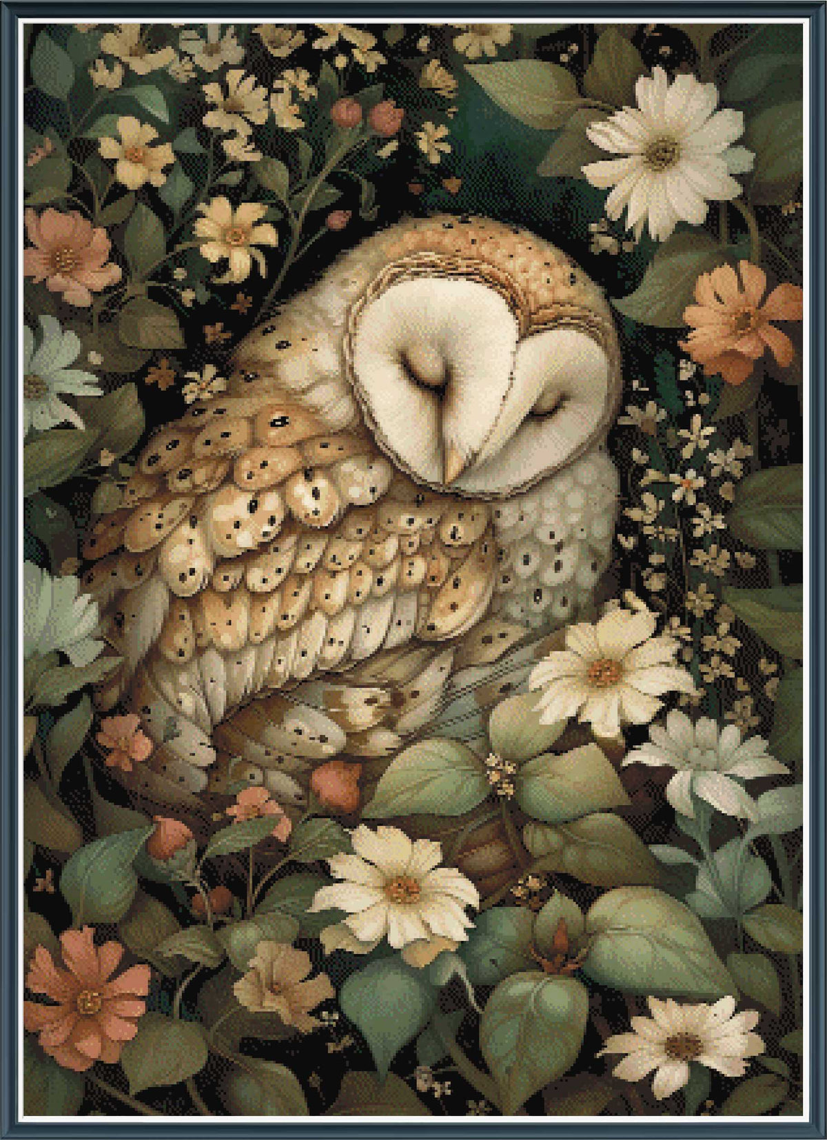 Sleeping Animals Owl - PDF Digital Download