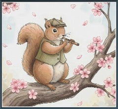 Squirrels Spring Tune Crop [Sun-0440]