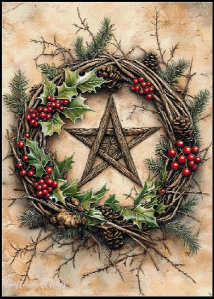 Yule Wreath - PDF Digital Download