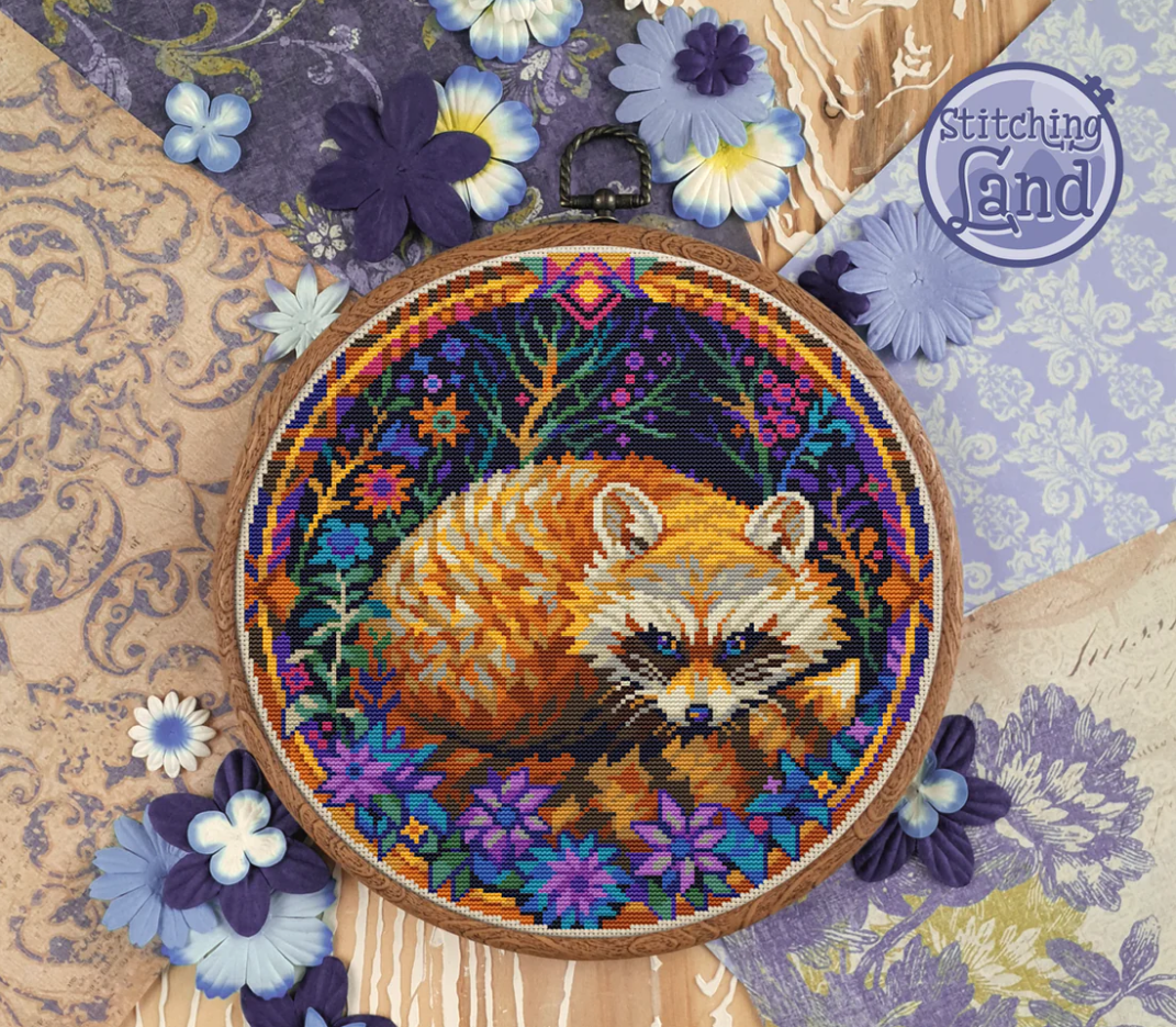 Art Nouveau Raccoon [SUN-0207]