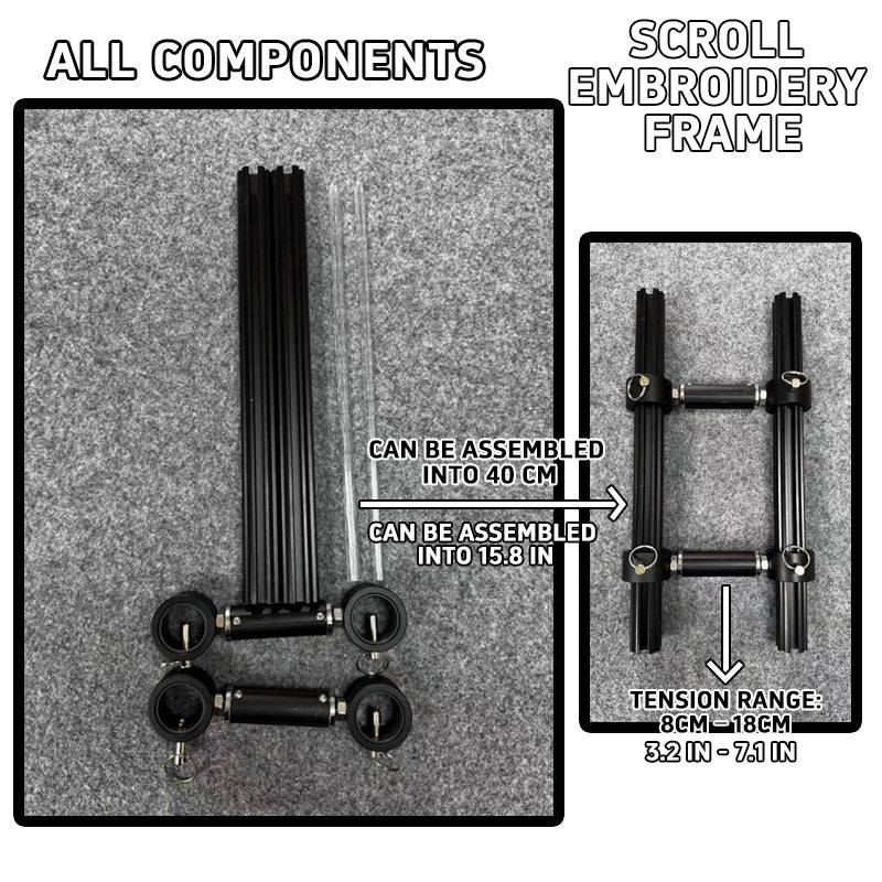 Mini Adjustable Embroidery Frame – 40cm