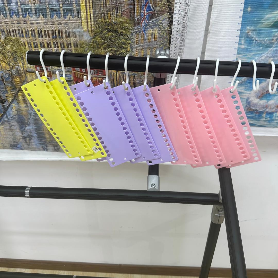 4th Gen Adjustable Cross Stitch Stand – Sturdy Aluminum Base with Height, Width & Tilt Adjustment | Phone & Thread Holder Included | Suitable for small, medium, and large scroll frames (scroll frame not included)