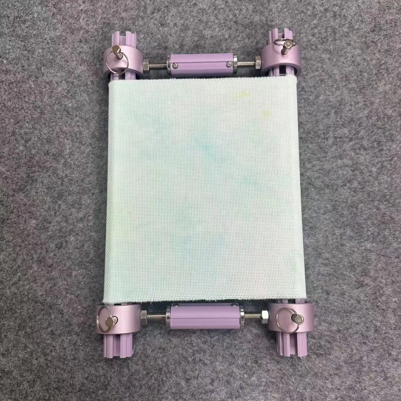 MINI Adjustable Embroidery Frame | 8–18cm Tension Range | Aluminum Alloy Cross Stitch Reel Frame | Extra Thick Retractable Scroll Frame | Length Adjustable Hoop for DIY Needlework