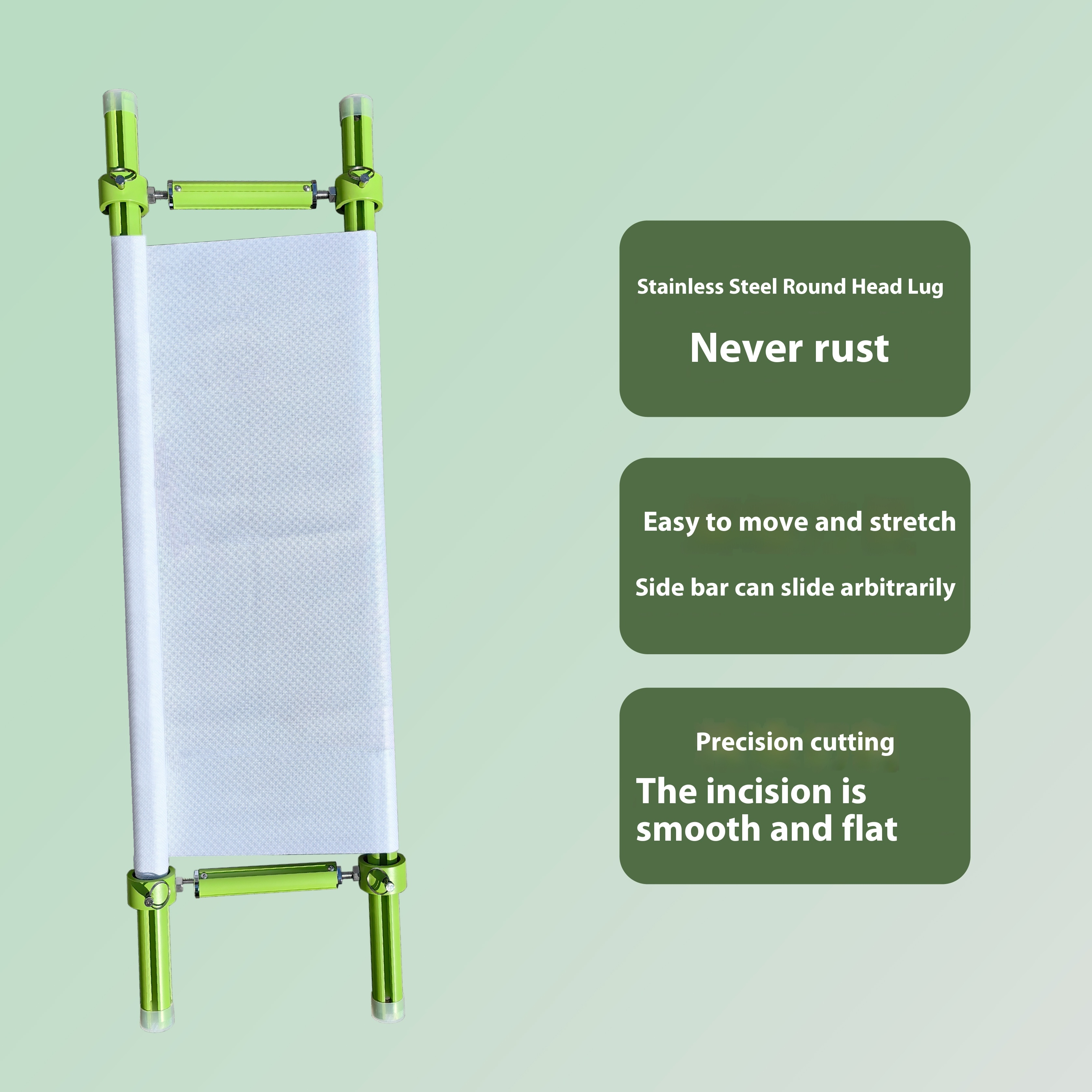 Scroll Frame with Adjustable Width | Extendable Scroll Frame] Adjustable Aluminium Alloy Scroll Frame for Cross Stitch | Extra Thick, Extendable Embroidery Frame with Adjustable Width and Length