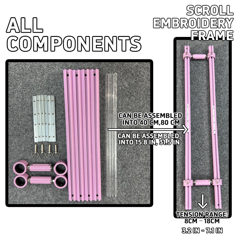 Mini Adjustable Embroidery Frame – 40cm