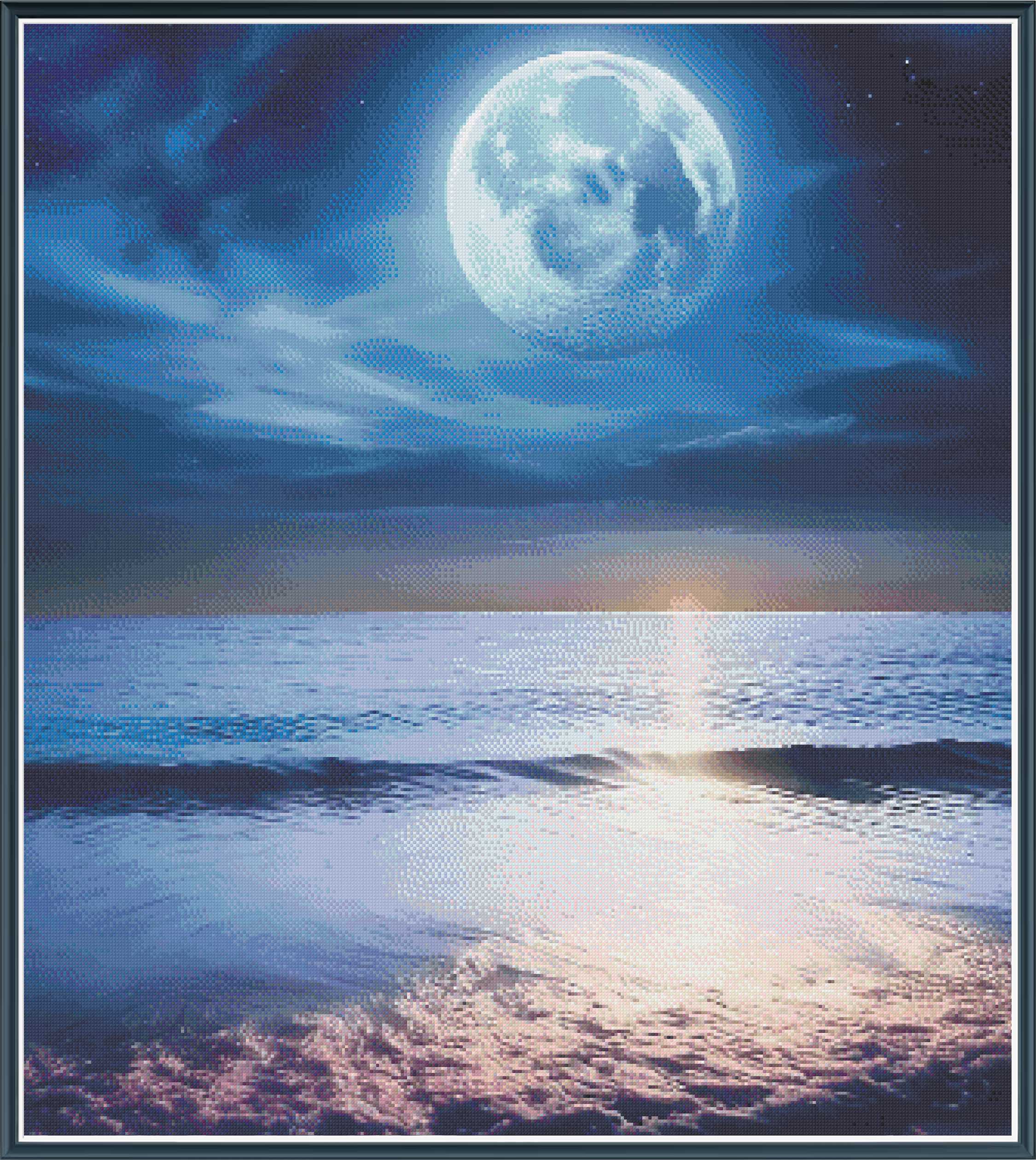 Moon and Sea - PDF Digital Download