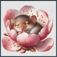 Sleeping Mouse in Blossom